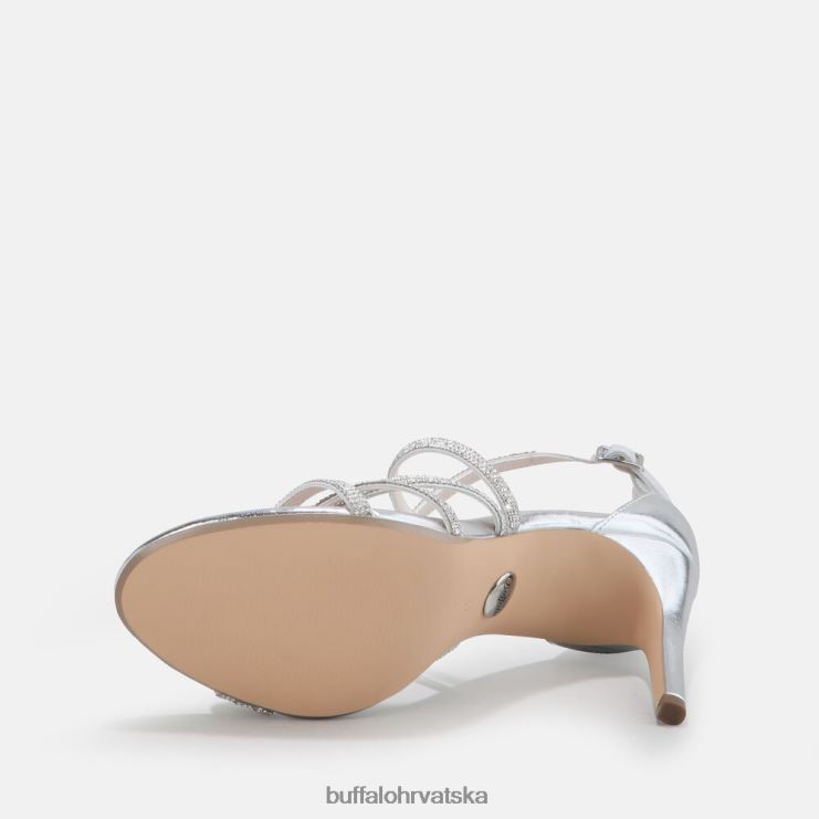 srebro Buffalo makai 2 veganska sandala s petom |sandale TDD6T493